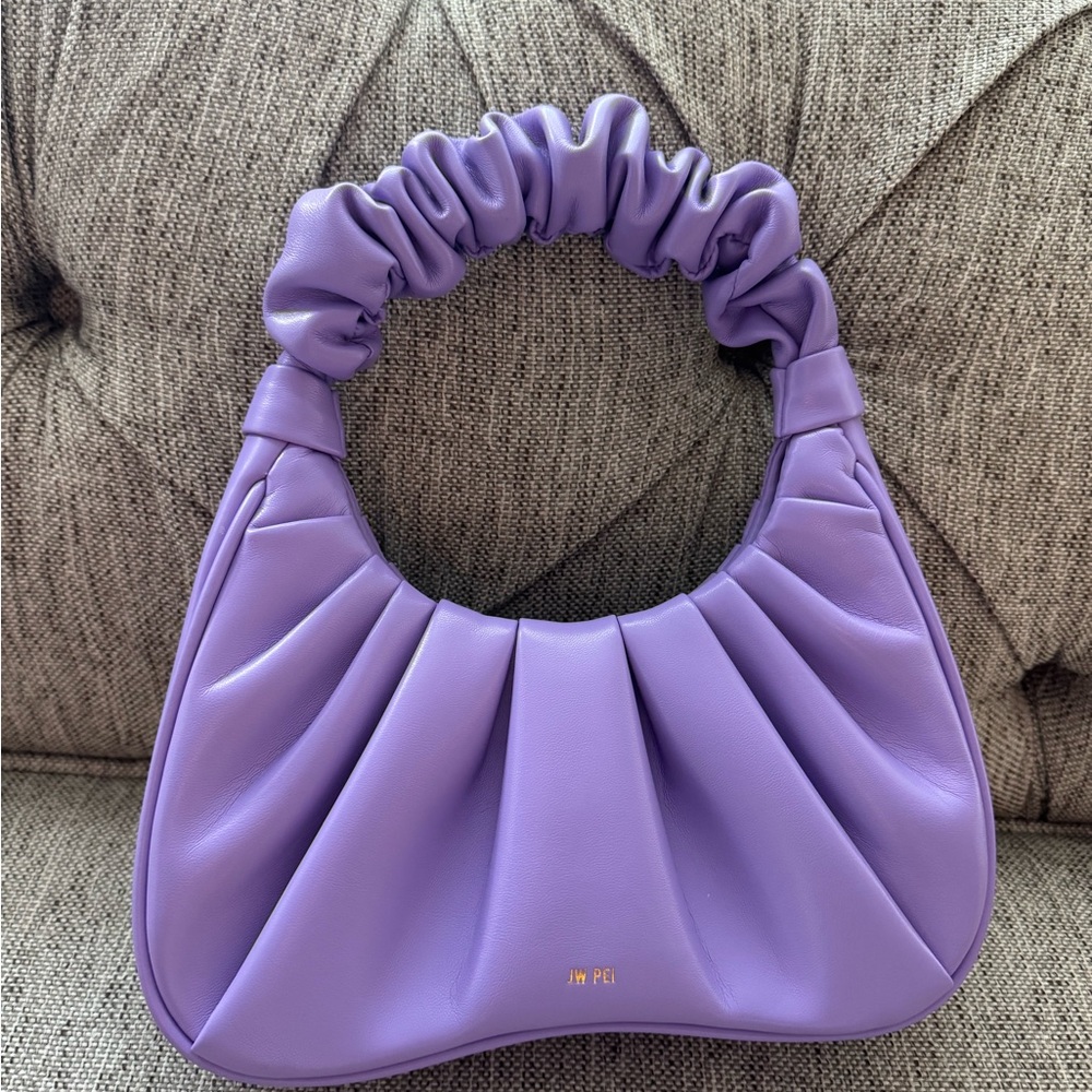 JW PEI Purple Ruched Shoulder Bag